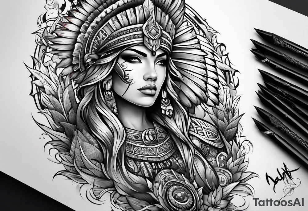 Warrior tattoo idea