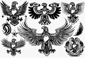 russian eagle tattoo idea