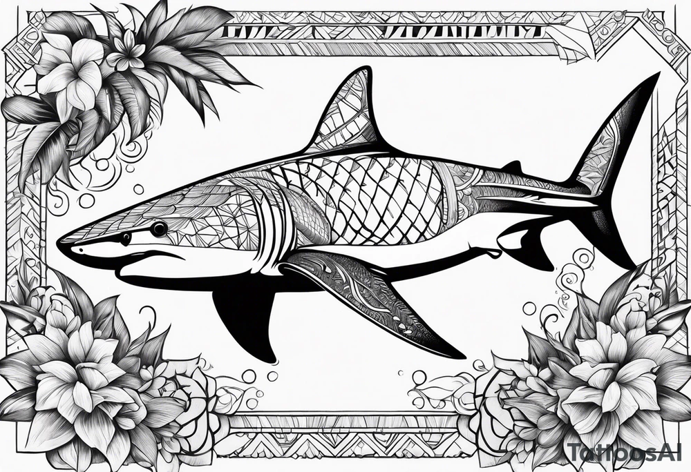 Tahitian Shark tattoo idea