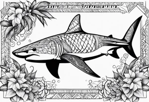 Tahitian Shark tattoo idea