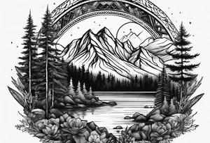 mountain landscape

"Nature Calls" tattoo idea