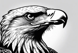 Eagle fly tattoo idea