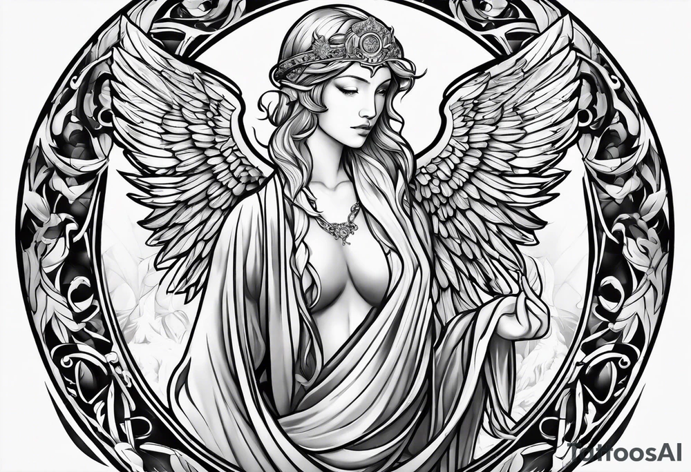 arc angel michael tattoo idea