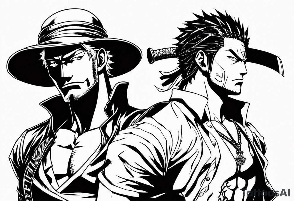 zoro one piece, tattoo idea
