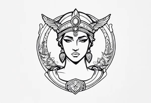Athena tattoo idea