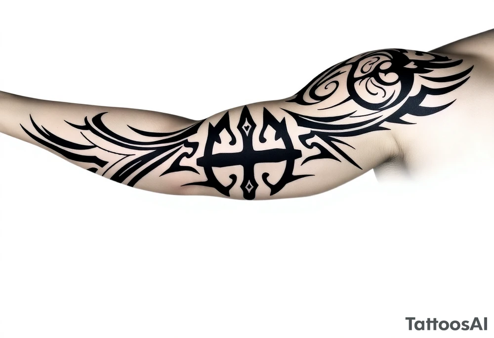 Audentes fortuna iavat quote from Latin, Roman army symbol as well tattoo idea