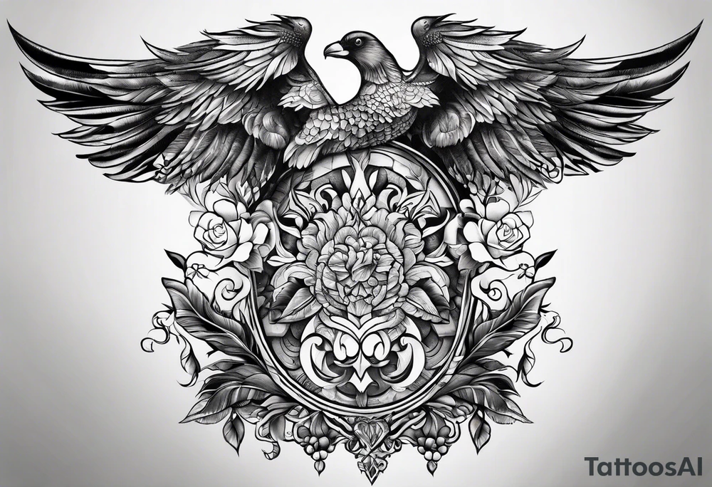 Stomach tattoo full tattoo idea