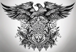 Stomach tattoo full tattoo idea
