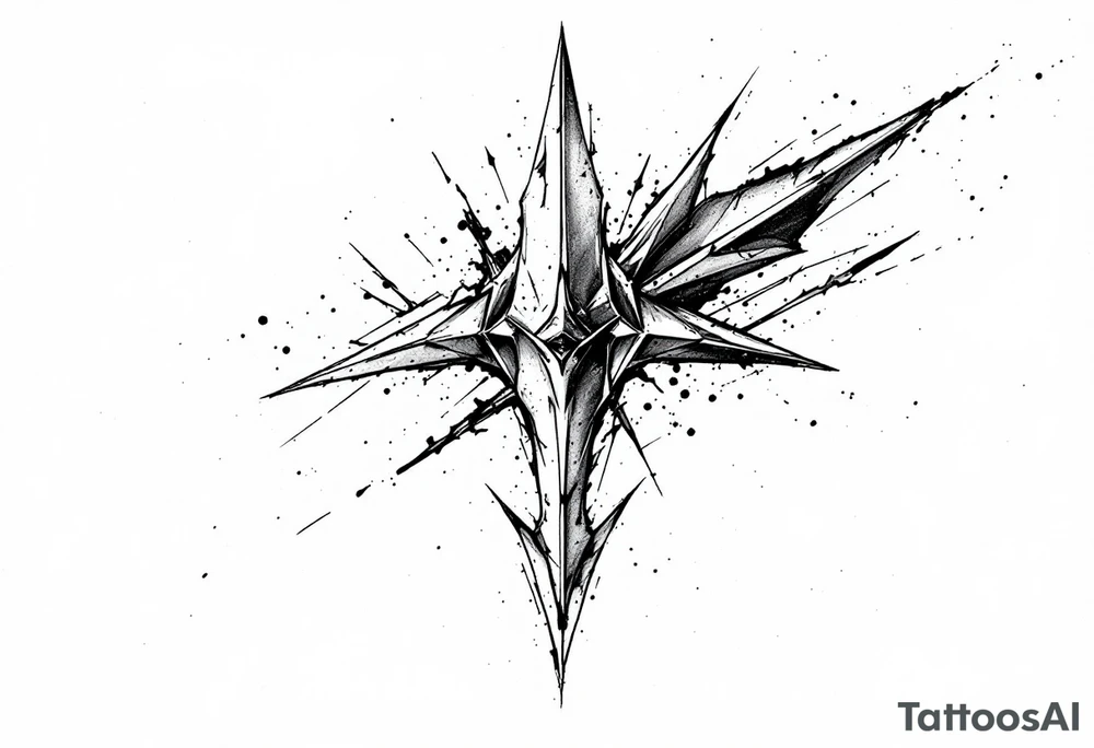 one arrow the look down tattoo idea
