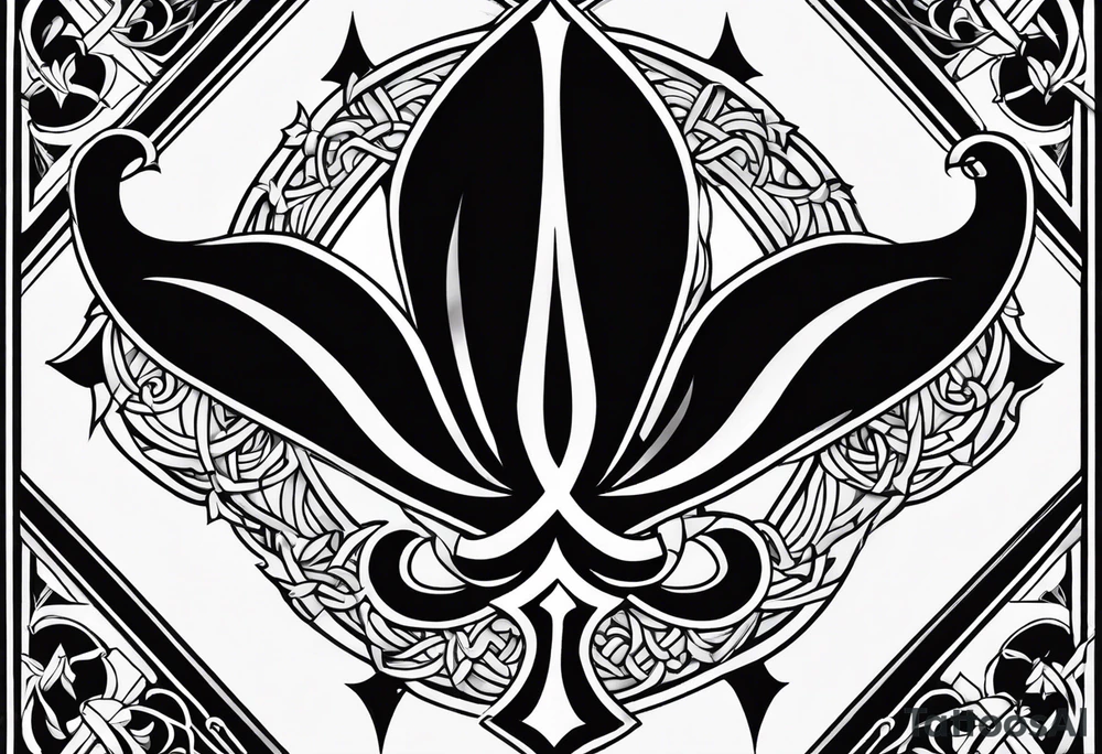 Fleur de lys celtique tattoo idea