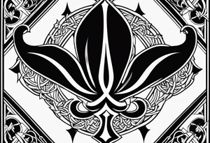 Fleur de lys celtique tattoo idea