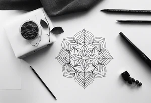 A tattoo symbolizing interdependence, thinking outside the box, and trusting yourself and seeing your growth tattoo idea
