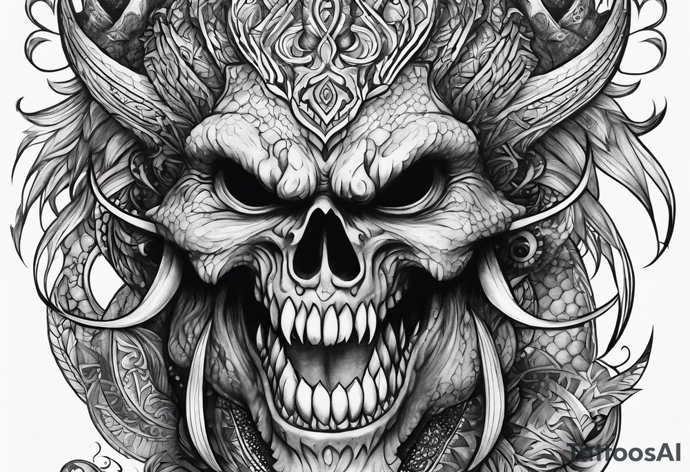 Monster tattoo idea