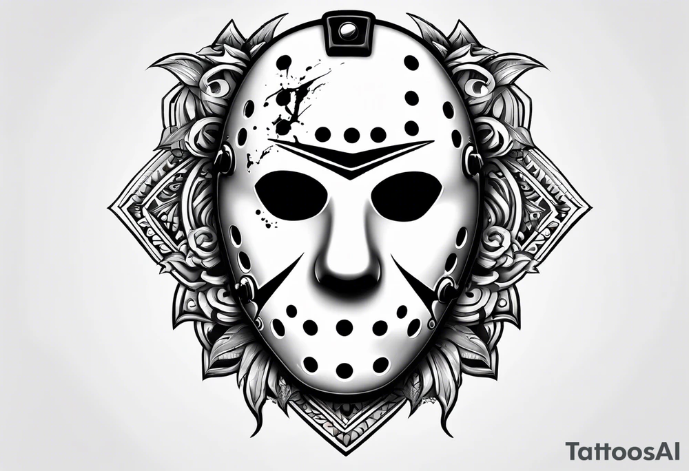 Friday the 13th Jason mask tattoo idea