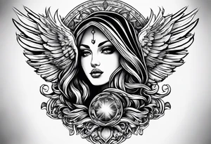 Stairway to heaven shoulder to elbow tattoo idea