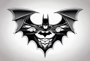 batman metal tattoo idea