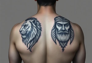 first off all can u get me a picture of imam ali and a lion on on one side and imam ali on the other side make sure u get the pictures from google tattoo idea