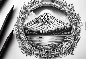Seattle cascades logo tattoo idea