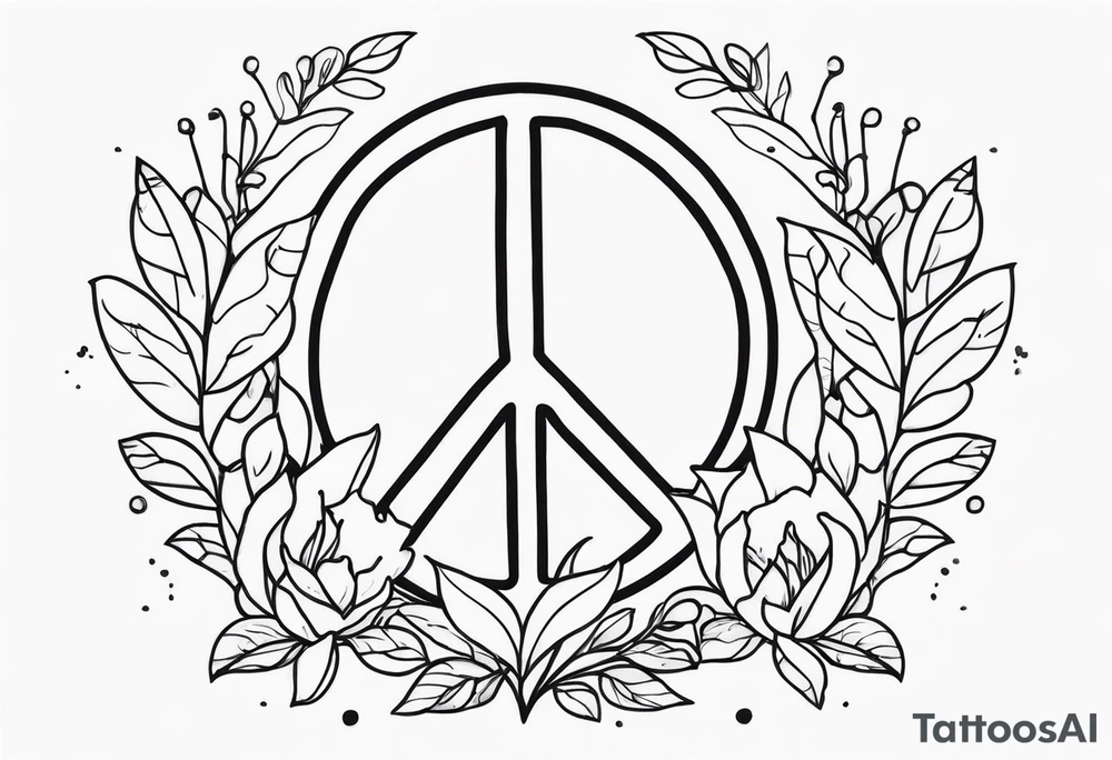 Something that means peace and love for mental health battle tattoo idea