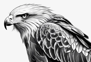 Black kite. Soft. Small. Child like. Environmental elements. Girly. tattoo idea