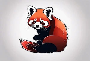 Red panda tattoo idea