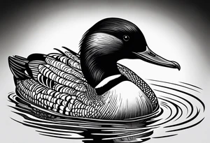 native loon tattoo idea