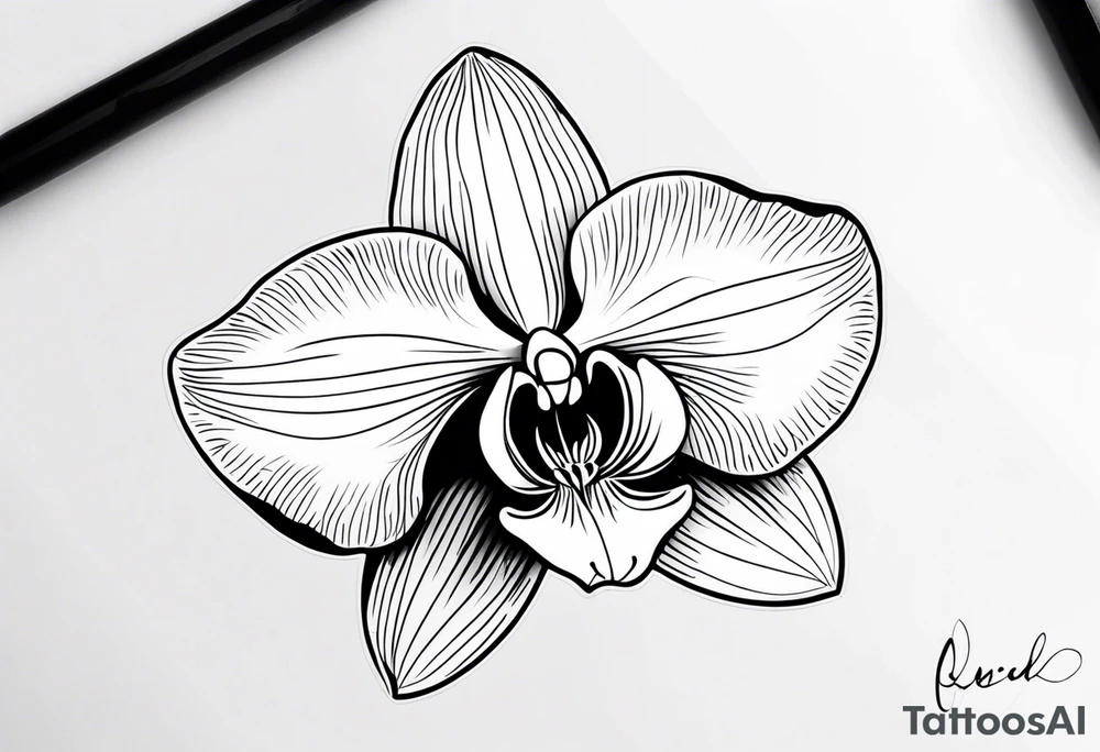 Orquidea, que contengan la palabra love tattoo idea