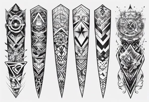 mens full arm tattoo idea