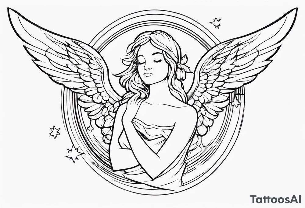 Christmas Angel tattoo idea