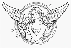 Christmas Angel tattoo idea