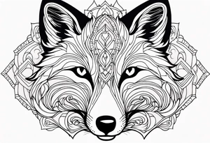 a mystical fox tattoo idea