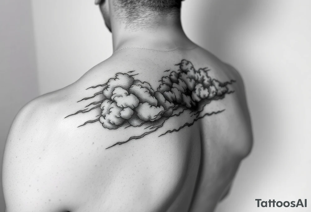 Storm clouds tattoo idea