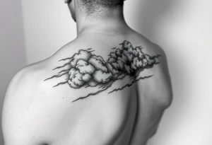 Storm clouds tattoo idea