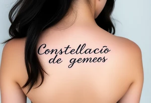 Constelação de gemeos tattoo idea