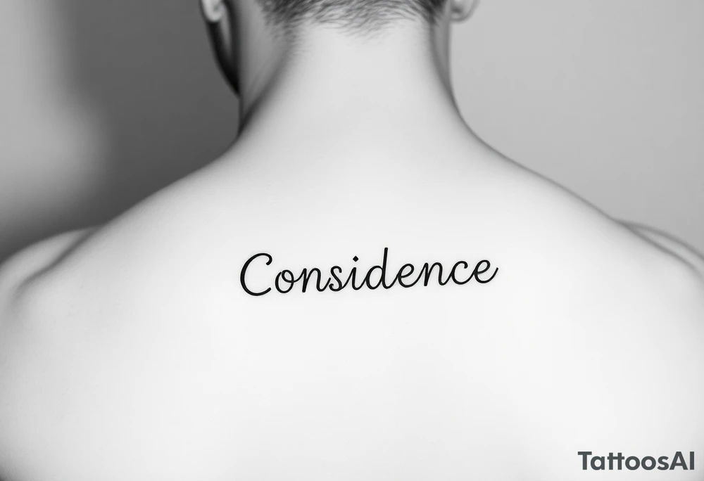 Confidence tattoo idea