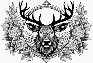 Cerf eiktirnir tattoo idea