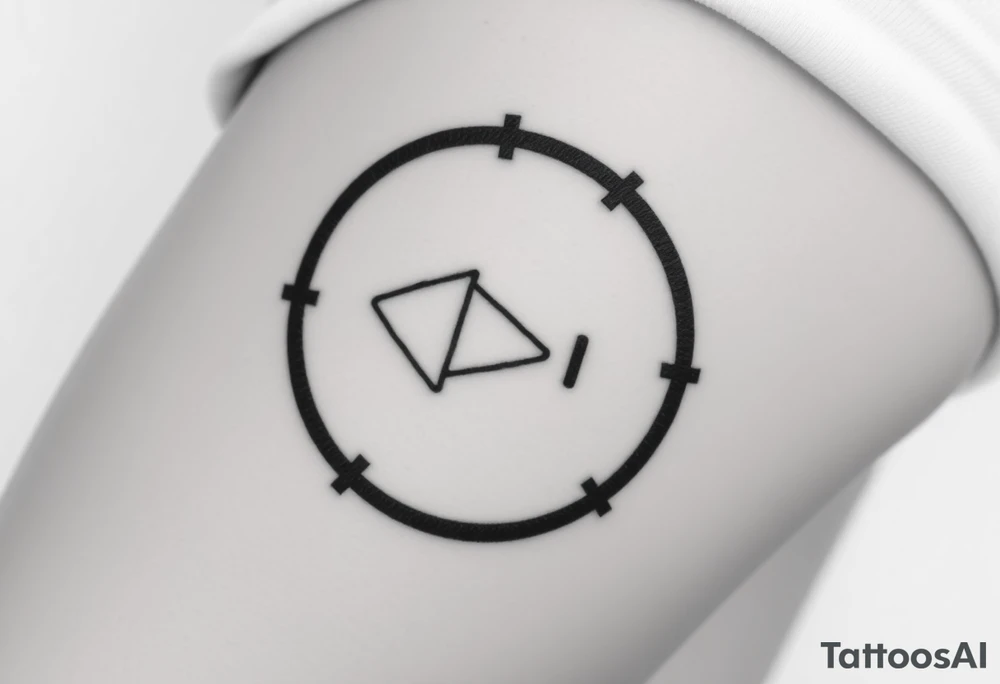 Rewind symbol include the play pause and stop inside the circle tattoo idea