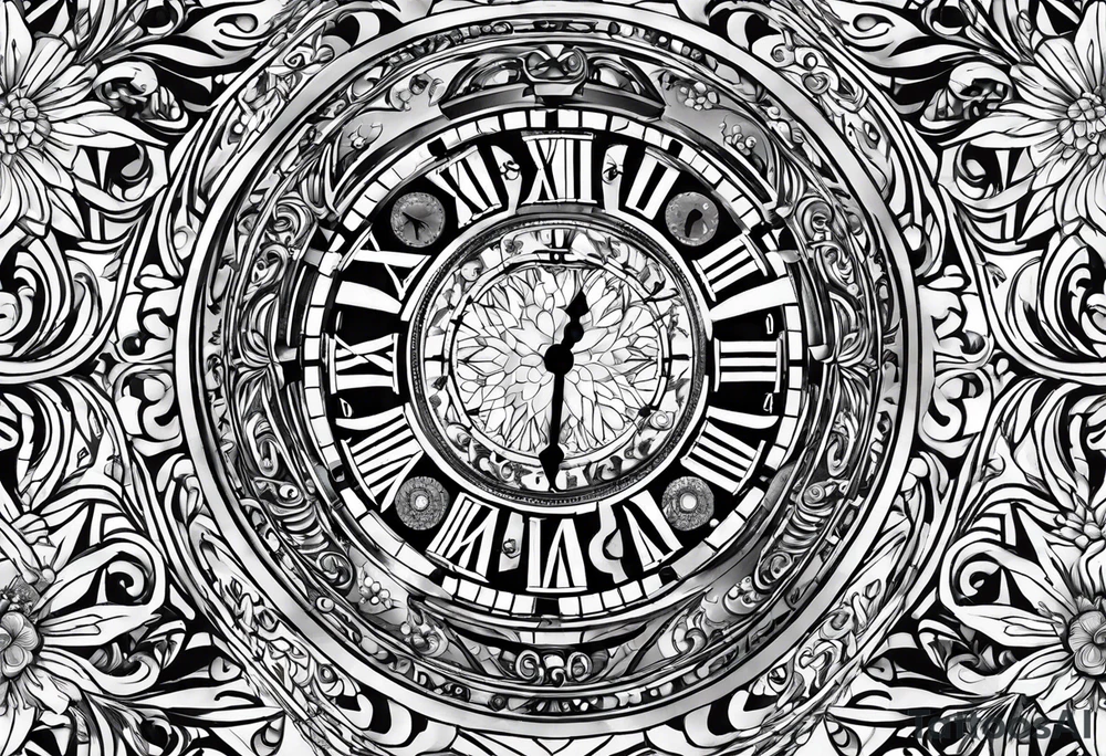 I want to get a tattoo on my entire right arm. The tattoo should have themes of freedom, love, affection, family, and time, and it should cover my entire right arm. tattoo idea