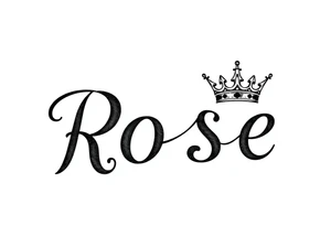 Rose with a kings crown on it tattoo idea