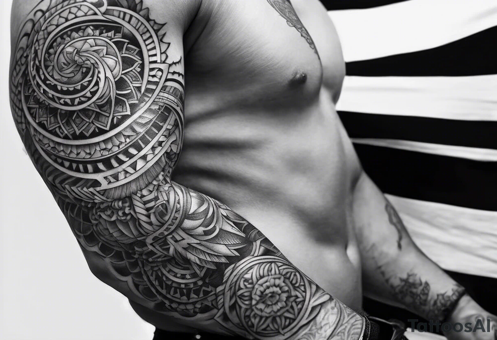 black, manyhands, tattoo idea