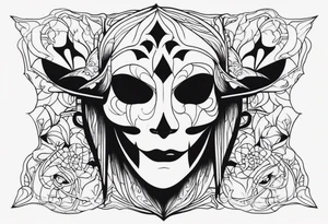 Spooky,, ghost face movie tattoo idea