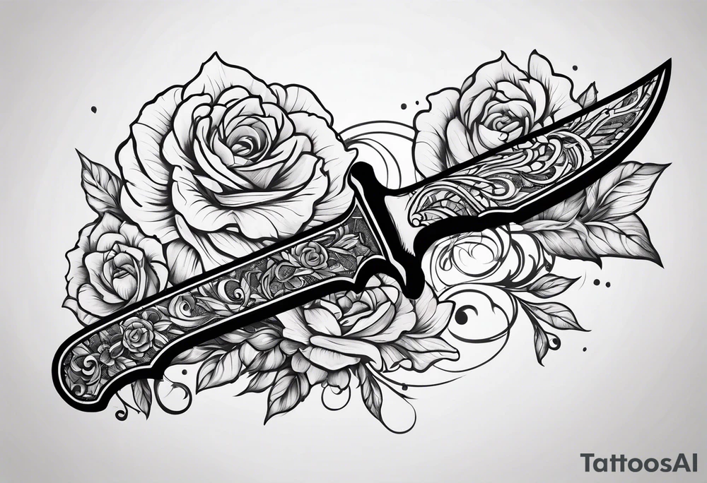 knife tattoo idea