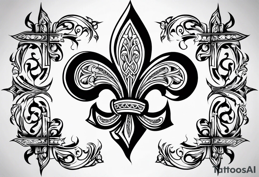 Fleur de lys celtique tattoo idea