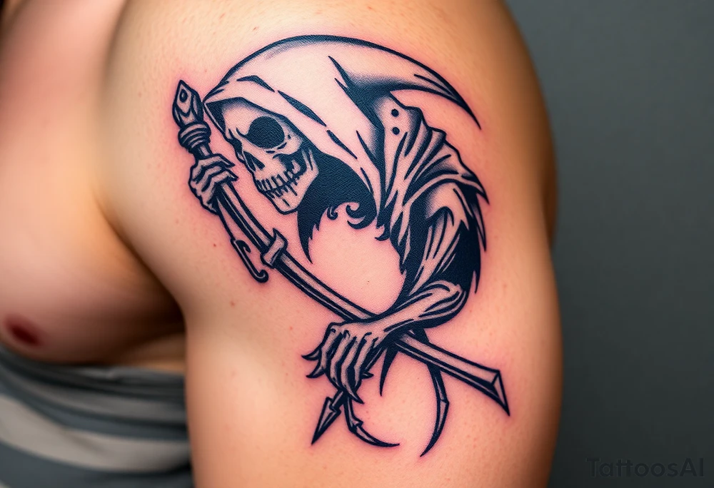 grim reaper tattoo idea