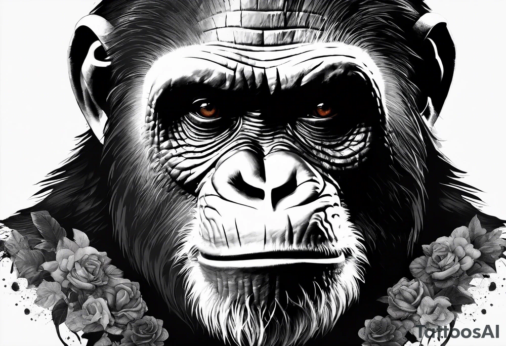 Caesar planet of the apes tattoo idea