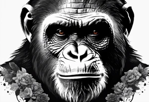 Caesar planet of the apes tattoo idea