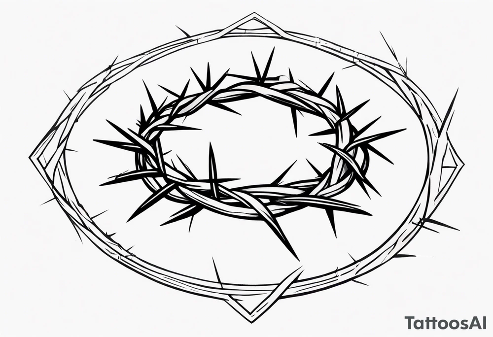 Crown of thorns tattoo idea