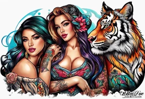 Best friend tattoo love for Las Vegas tattoo idea