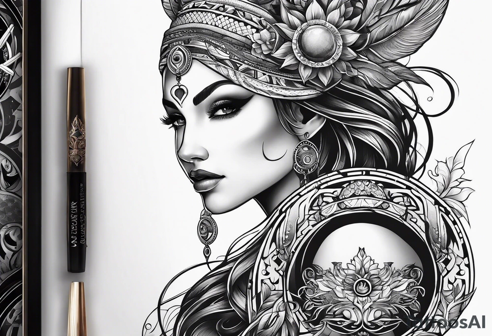 Cancer Zodiac Sign tattoo idea
