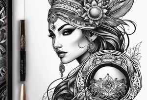 Cancer Zodiac Sign tattoo idea